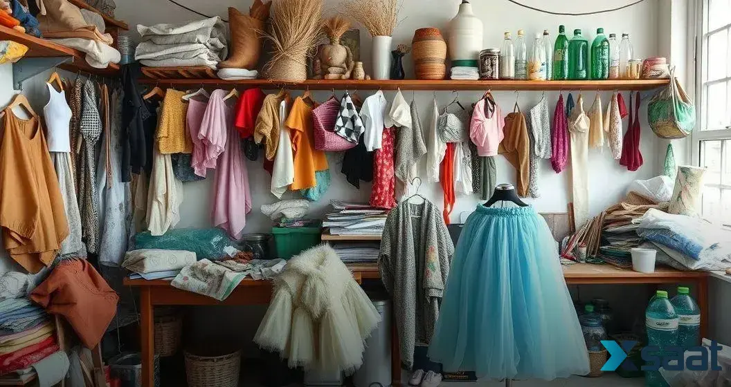 Kreative Materialien für Upcycling